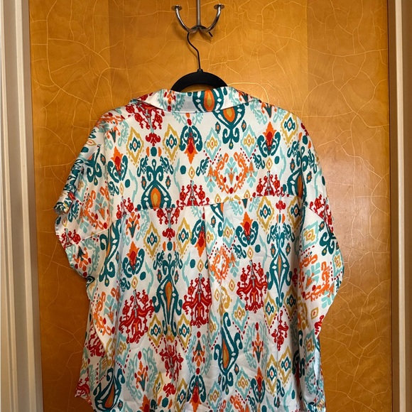 Colorful Patterned Button Down Shirt - Picture 2 of 3